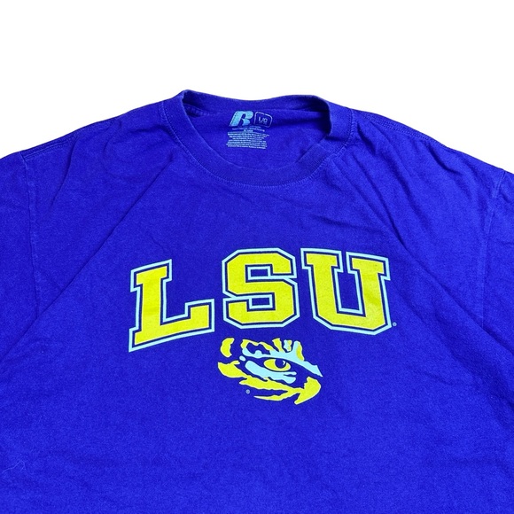 (L) Russell Louisiana State University LSU T Shirt Men - Picture 2 of 2